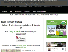 Tablet Screenshot of lacey-massage-therapy.com